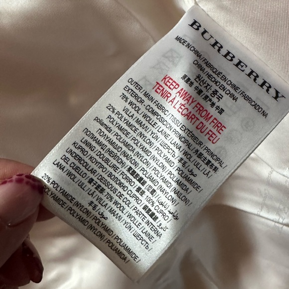 Burberry Kids' Edia pink wool coat - Picture 11 of 12